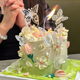 绝美小仙女氛围感蝴蝶蛋糕装 饰女神生日刮刀花裱花郁金香许愿甜品