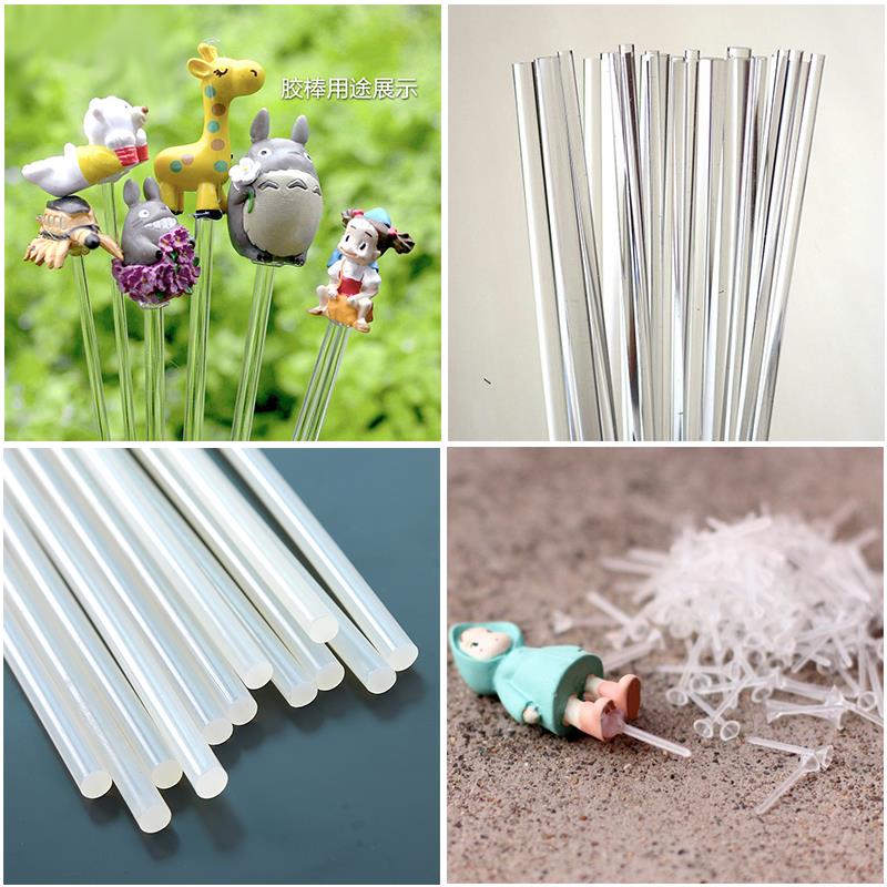 底部固定针透明热熔胶棒生日蛋糕