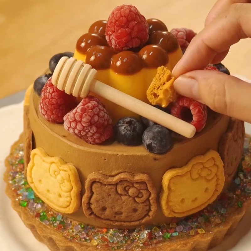 网红秋季kt猫压印饼干diy