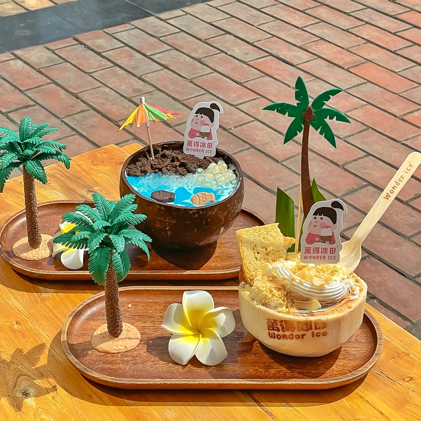 夏日爆款椰子刨冰烘焙甜品