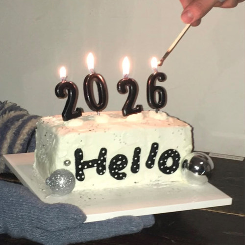 新年跨年元旦Hello2026主题蛋糕