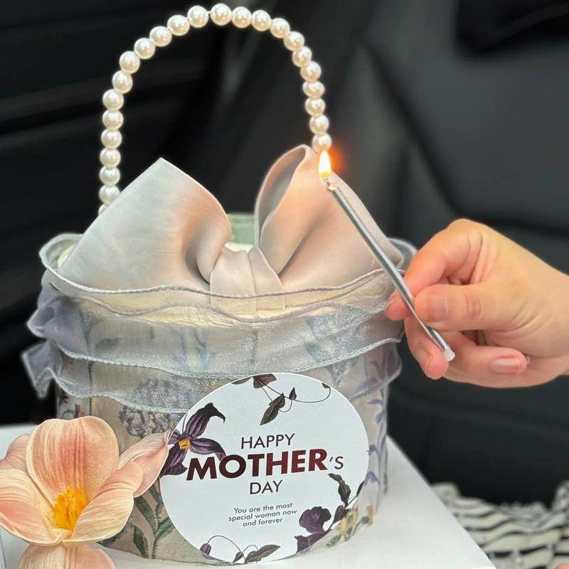 3.8妇女节高级感DIY手提包蛋糕装饰复古印花围边仿真花祝福语卡片,节庆用品/礼品,蛋糕/烘焙装饰用品,淘宝优惠券,粉丝福利购,淘宝优惠卷