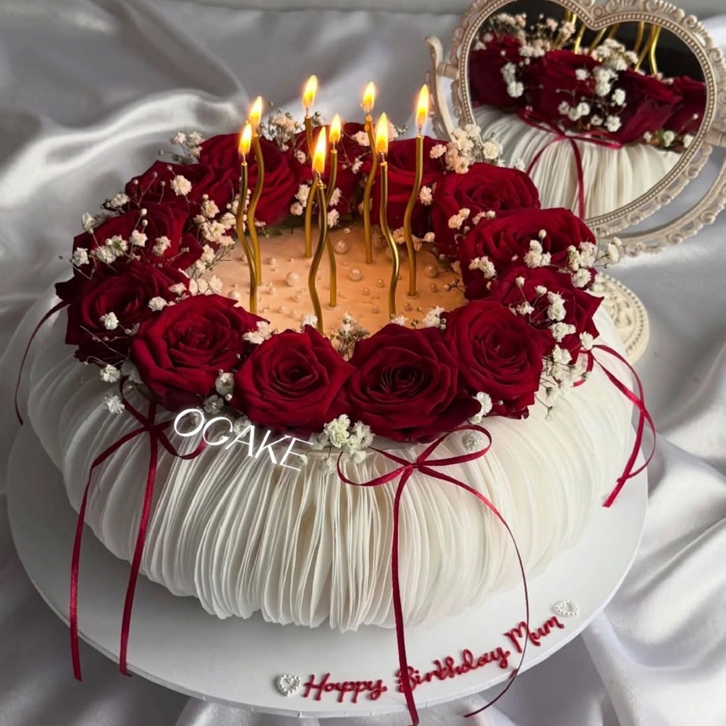 浪漫2.14情人节仪式感玫瑰花环蛋糕装饰情侣告白鲜花蝴蝶结送女友,节庆用品/礼品,蛋糕/烘焙装饰用品,淘宝优惠券,粉丝福利购,淘宝优惠卷