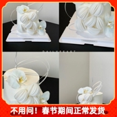 韩系ins高级感DIY威化纸花瓣蛋糕装 饰仙女生日糖纸花蝴蝶兰糯米纸