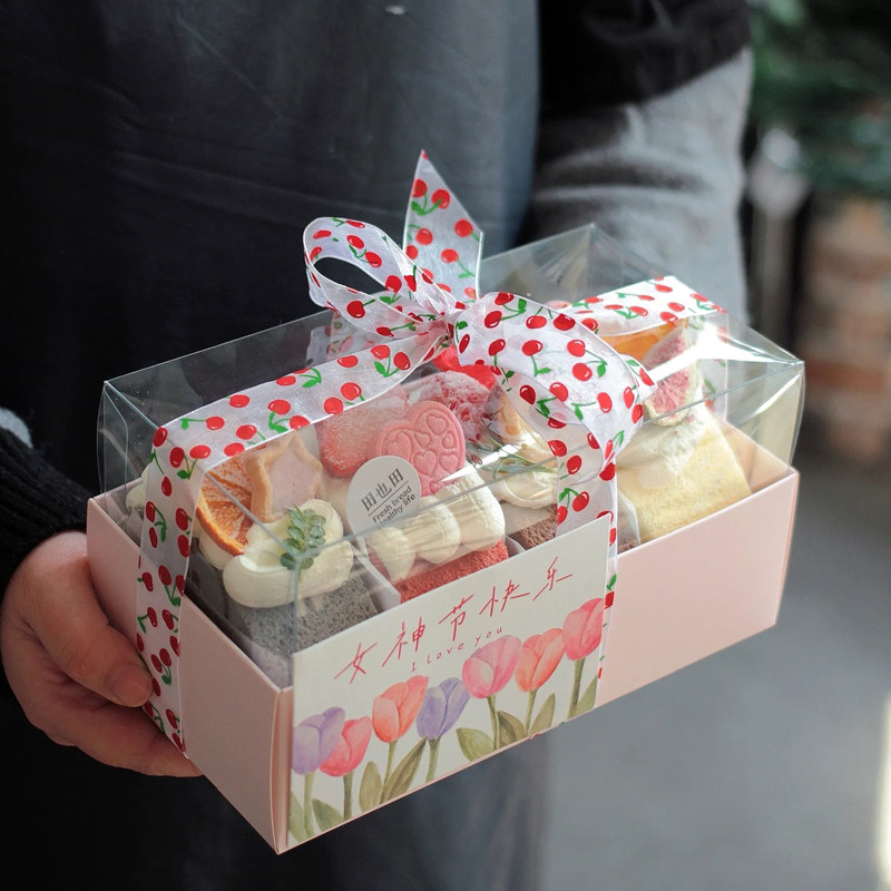 38女神节女王节蛋糕卷蛋糕装饰仿真包装盒郁金香樱桃丝带节日卡片,节庆用品/礼品,蛋糕/烘焙装饰用品,淘宝优惠券,粉丝福利购,淘宝优惠卷
