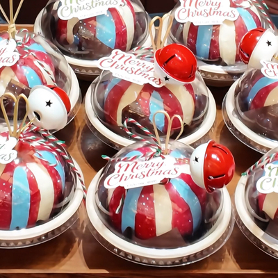 爆火圣诞节平安果苹果冷萃酸奶球