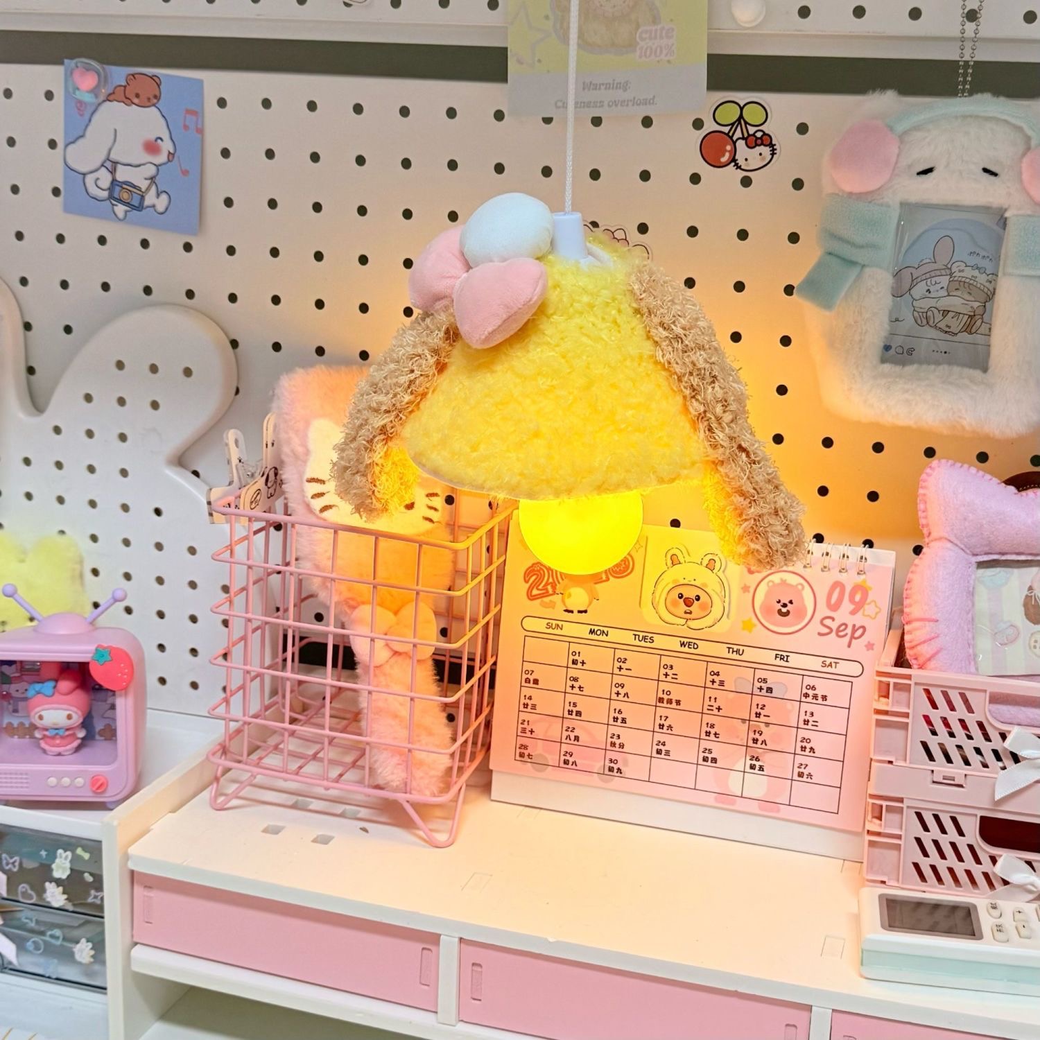 可爱卡通兔兔悬挂小夜灯卧室好物床头挂壁装饰氛围灯宿舍挂式悬挂