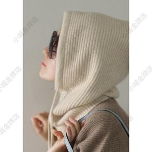 卫衣帽子单独棉衣领连帽羽绒服针织装饰帽可拆卸衣服上配的假帽子