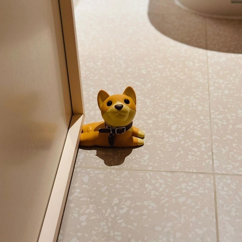 可爱小狗防撞门挡阻门器创意免打孔卡通装饰顶门塞门楔子儿童防撞