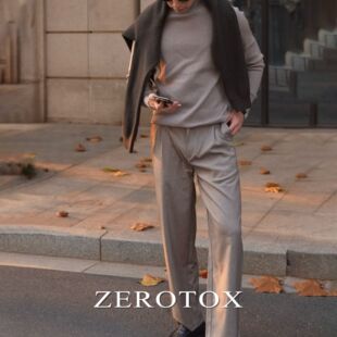 直筒版 西裤 型 简约垂顺无弹力秋冬休闲裤 羊毛混纺净版 修身