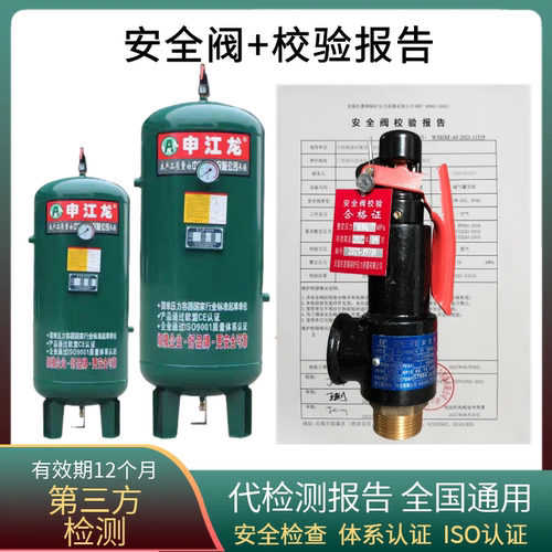 空压机储气罐安全阀带检测报告