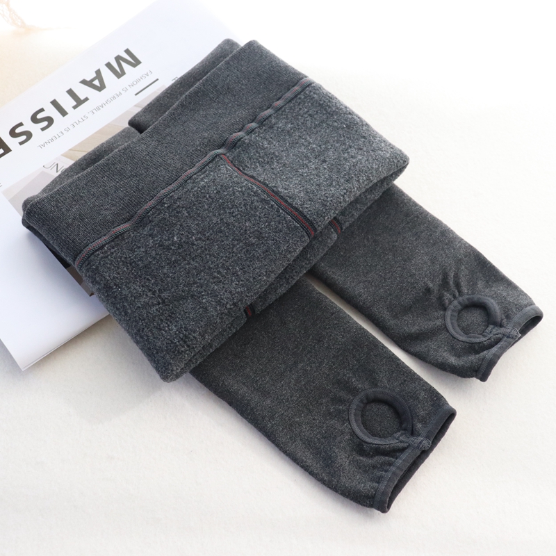 踩脚肉色加绒儿童连裤袜