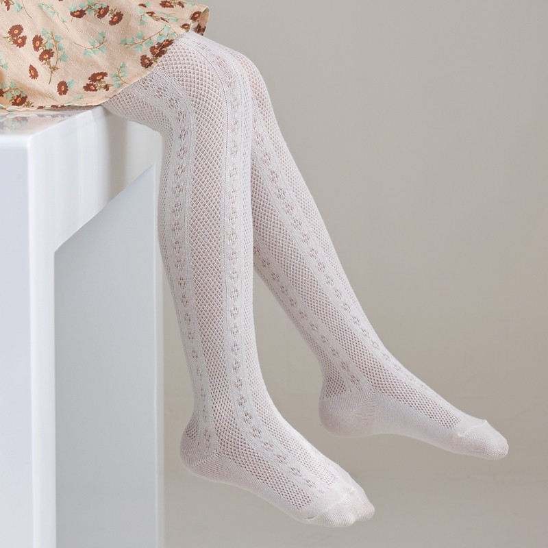 女宝宝连裤袜夏季薄款丝袜婴儿打底袜裤外穿透气不连脚儿童大屁股