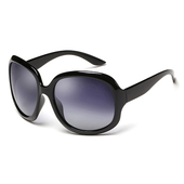 明星款 女士偏光太阳镜圆脸显瘦时尚 百搭复古大框墨镜防紫外线眼镜