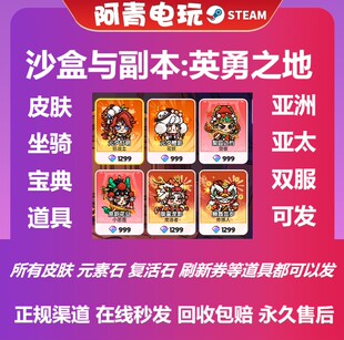 沙盒与副本皮肤宝典战令手册坐骑  英勇之地国服亚太区皮肤现货