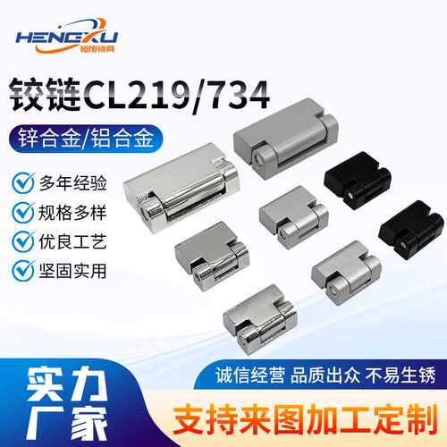 CL219亮铰链 电柜锁机柜锁具电器柜铰链机械CL734柜子锁