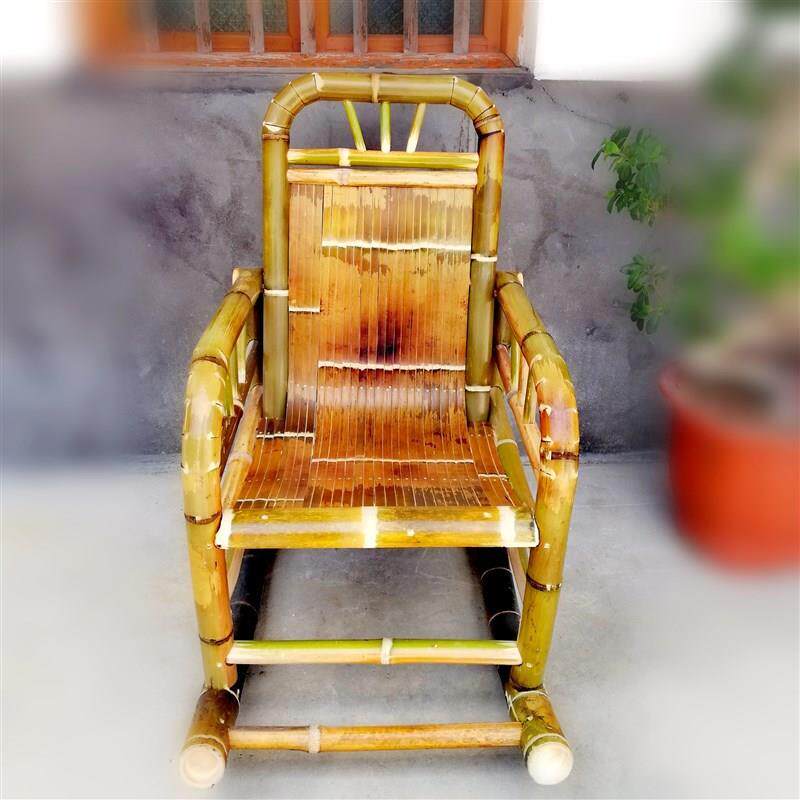 竹椅摇椅摇摇椅躺椅老人午睡椅逍遥椅阳台室内纯手工竹编成人竹椅