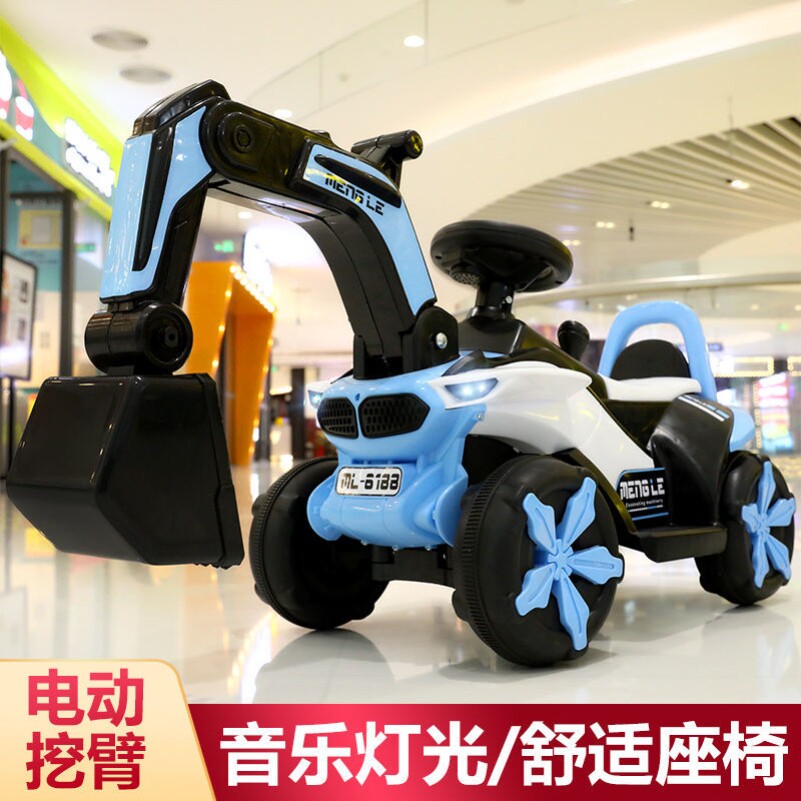 어린이 장난감 자동차 소년 2021 새로운 굴삭기는 앉아서 대형 전기 스쿠터 엔지니어링 차량을 탈 수 있습니다