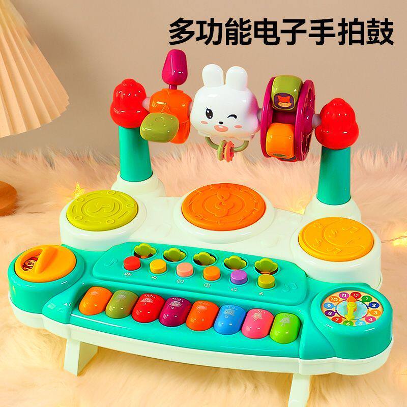 儿童电子琴手拍鼓多功能钢琴打地鼠游戏锻炼手眼协调早教电动玩具