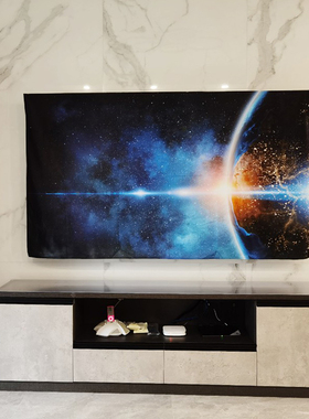 太空星球电视机防尘罩43寸50寸60寸6575英寸家用盖布曲面壁挂通用