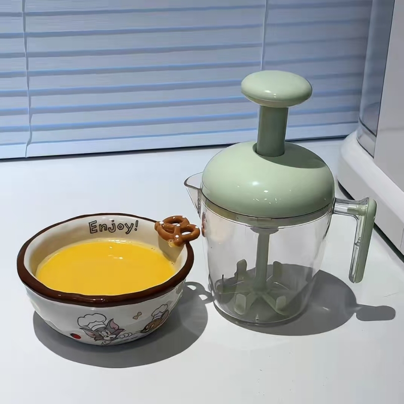多功能打蛋器手动家用小型烘焙工具大容量打泡打发打蛋杯厨房神器