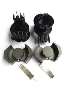 RM10高频干式变压器电源磁芯骨架立式5+2骨架磁芯钢夹配套