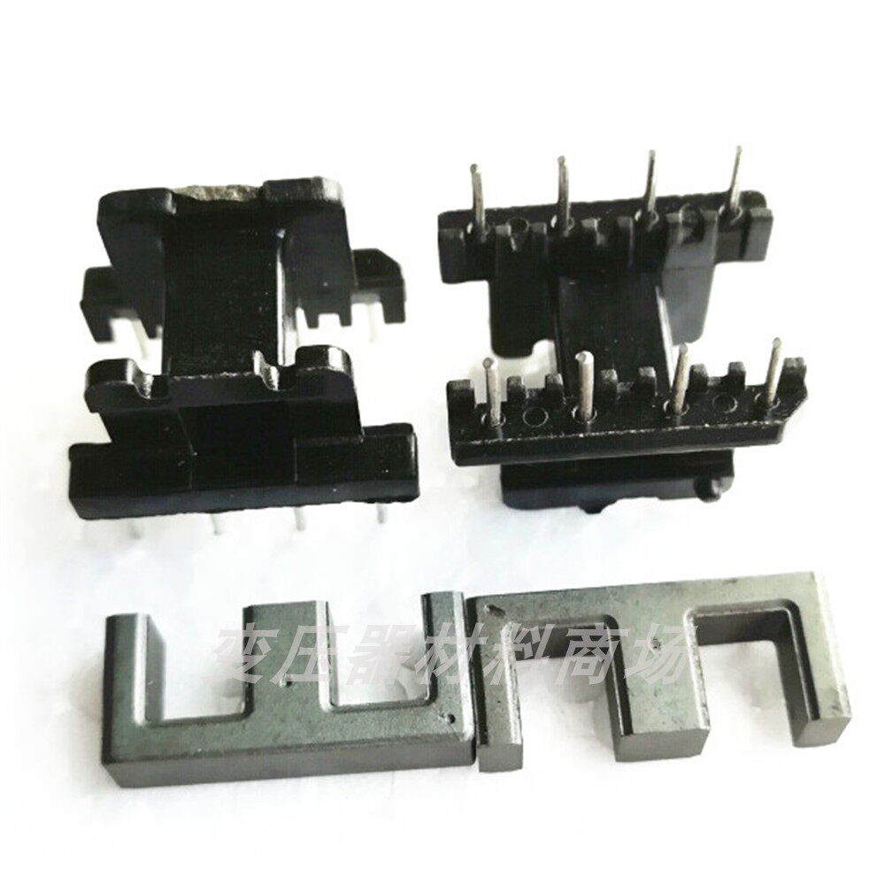 EE19高频磁芯+骨架干式电源磁芯电木骨架卧式4+4 骨架磁芯配套