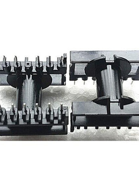 ETD29变压器磁芯骨架卧式7+7针2904带方框 骨架磁芯钢夹配套