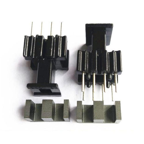 EE10磁芯骨架加高挡墙立式4+4