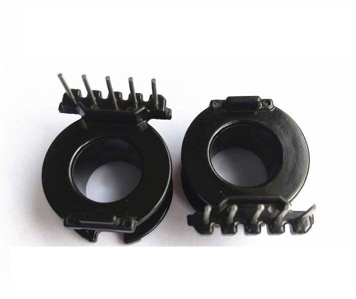 RM10高频变压器磁芯骨架直排立式5+0针1034A骨架磁芯钢夹