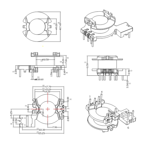 pq2014磁芯YT骨架变压器