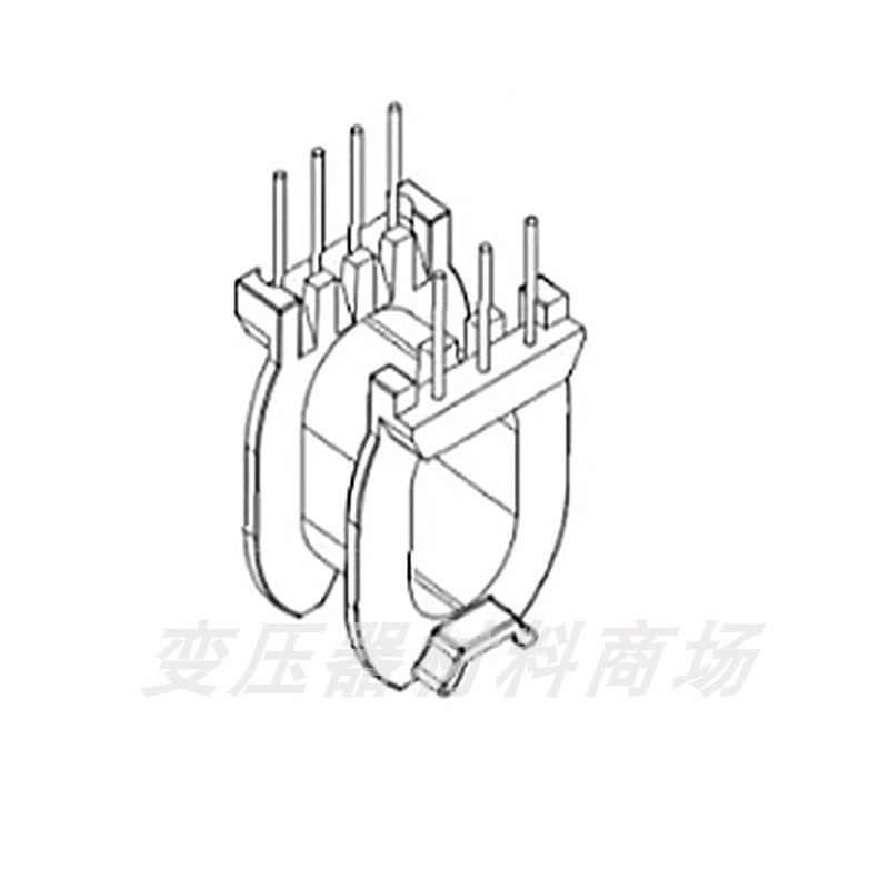 ATQ18卧式4+3针电木骨架磁芯高频变压器磁芯骨架