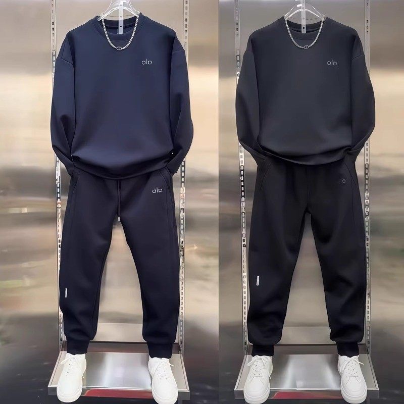 秋冬加绒男士重磅空气棉时尚休闲运动套装高级感卫衣休闲裤两件套,男装,休闲运动套装,淘宝优惠券,粉丝福利购,淘宝优惠卷