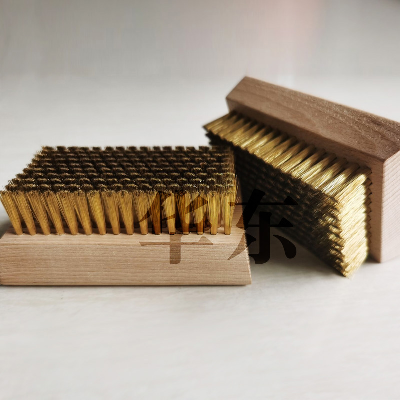 美国钢丝刷0.076铜丝刷陶瓷网纹辊刷清洗油墨金属超细印刷0.127