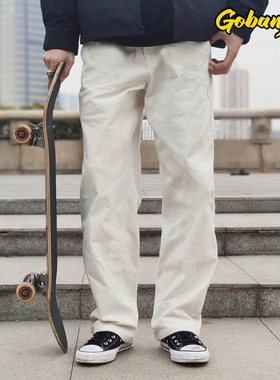 【多色】 风格滑手直筒裤子 滑板白裤子 宽松 街头 嘻哈 BMX