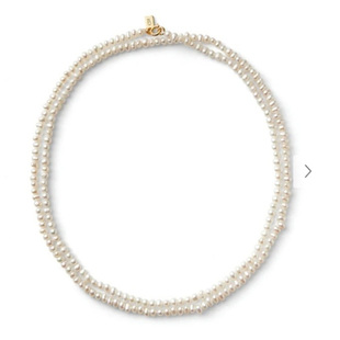 欧美出口余少量官同款CH淡水珍珠叠戴项链