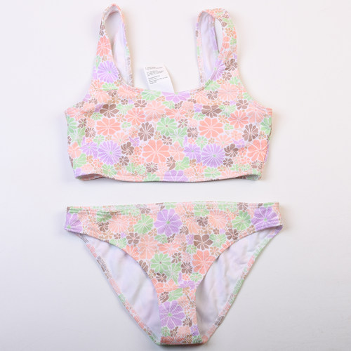 澳洲品牌女童甜美外贸分体泳衣
