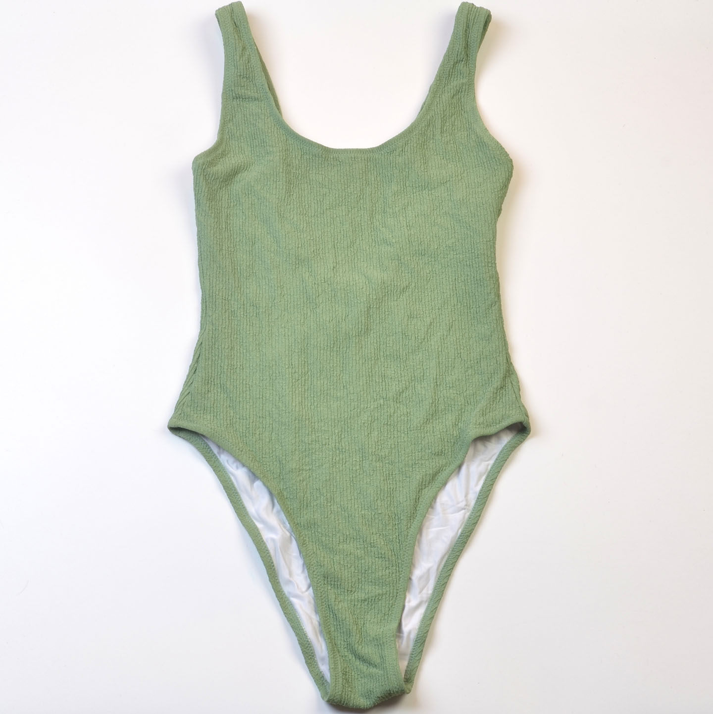 新款美国品牌纯色大露背连体泳衣时尚多巴胺度假舒适泳装女款