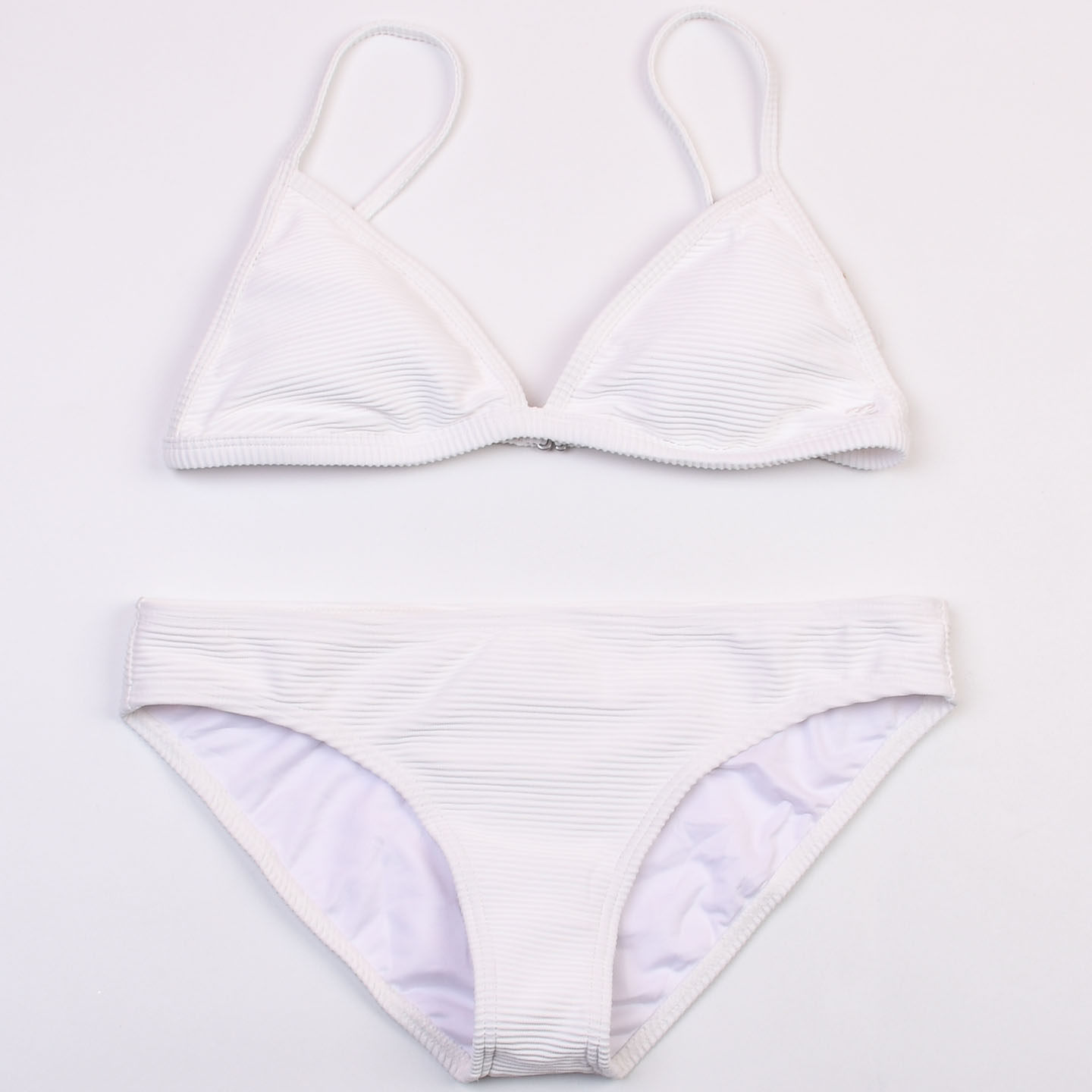 澳洲时尚品牌B*ong白色V领三角杯比基尼舒适bikini分体泳衣女款