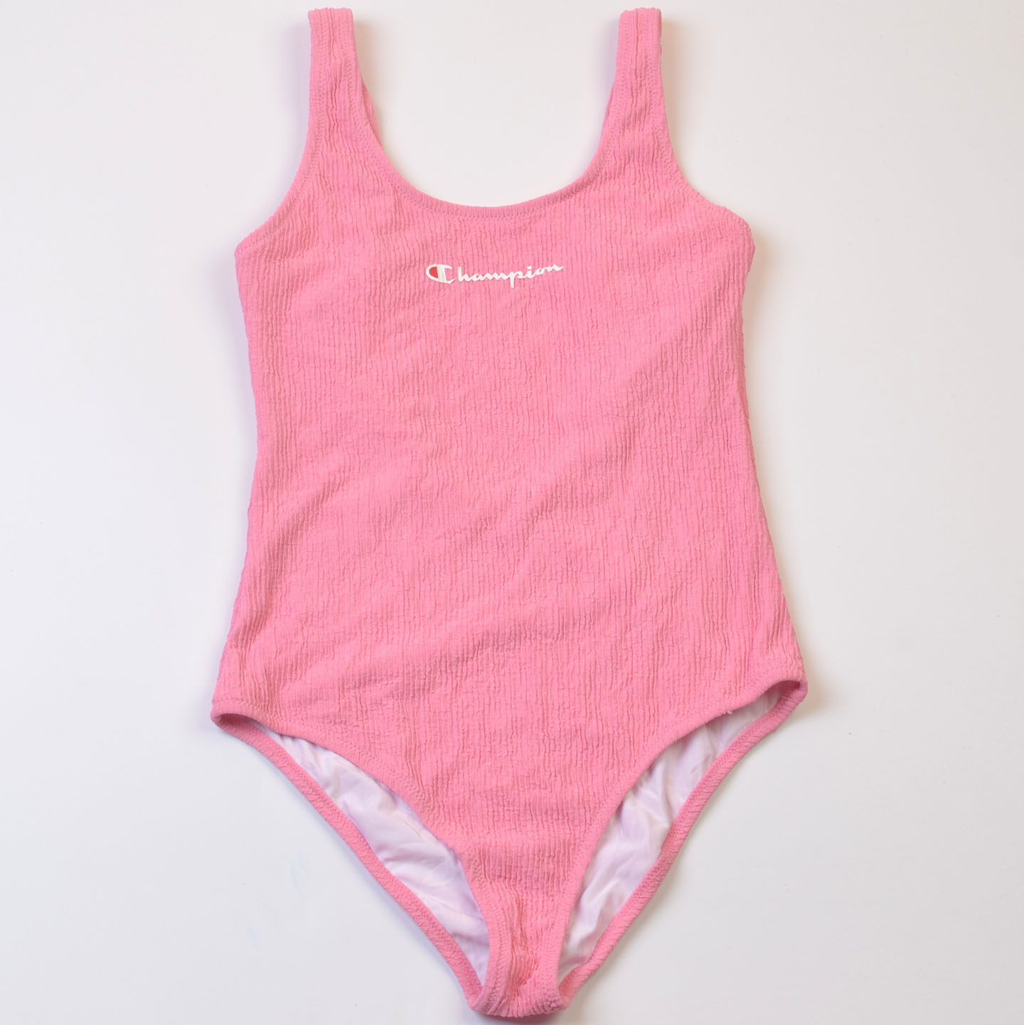 新款美国品牌女童女中学生连体三角游泳衣夏季中大童多巴胺泳装