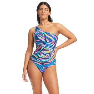 连体泳衣女多款 度假性感单肩显瘦印花大码 欧美高端品牌时尚 新款