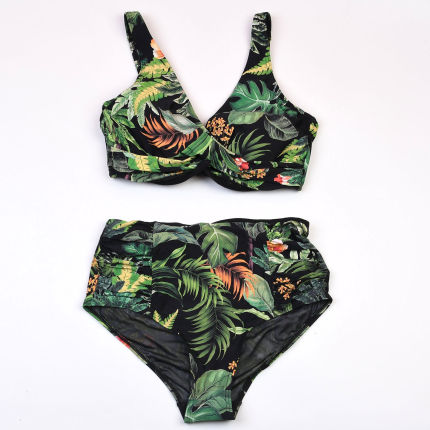 澳洲品牌SEA**钢托大胸聚拢比基尼分体泳衣女度假bikini丰满微胖