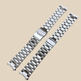 欧米茄表带钢带适用omega超霸蝶飞海马300 600原装款不锈钢手表链
