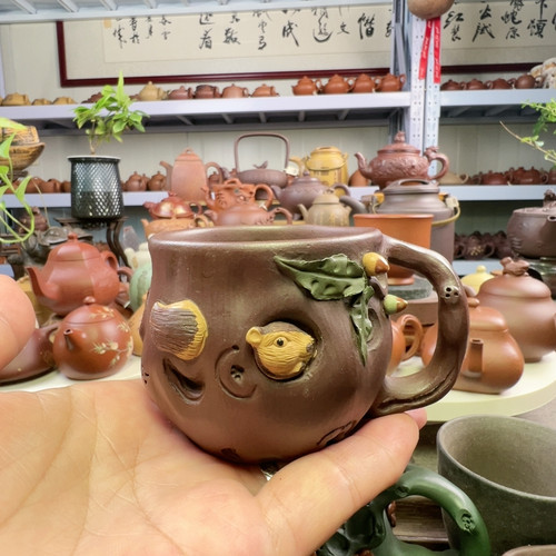 福利老紫泥松鼠杯150cc