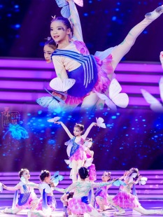 晓春飞蝶演出服彩蝶飞少儿群舞梦蝶飞舞蝴蝶舞蹈道具元旦表演服装