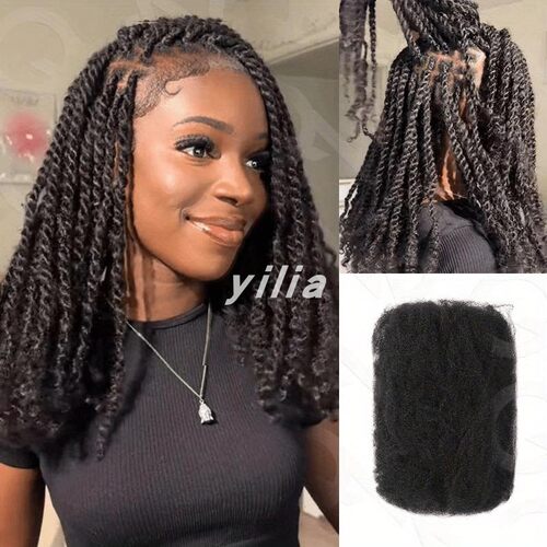 Afro Kinkys Bulk Human Hair For Braiding Mini Twist Hair