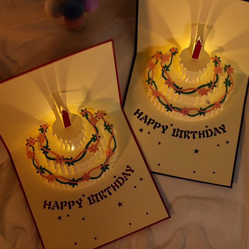 立体生日贺卡Stereoscopic birthday card children's party 文具电教/文化用品/商务用品 贺卡/明信片 原图主图