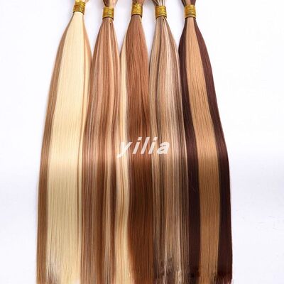 Synthetic Bone Straight Hair 24in Silky Extensions