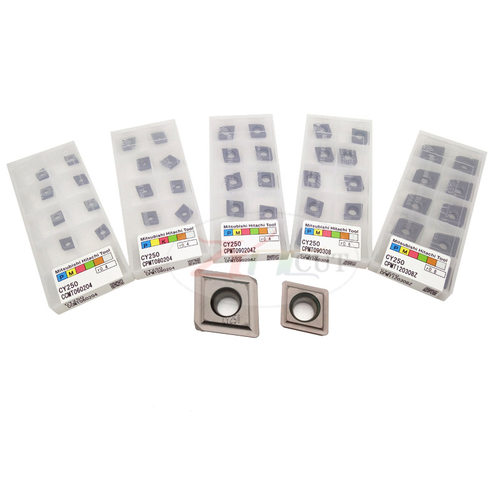 正宗日立数控刀片 CPMT080204Z CY250 TJU钻铣刀片 R0.4镗刀片