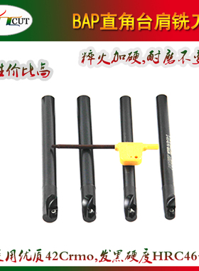 12/13R0.8刀杆 直角台肩铣刀杆BAP300R-10/11/12/13-130-C10-1T